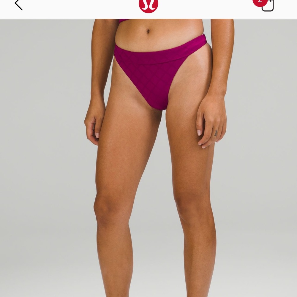 Lululemon Diamond Grid Skimpy Fit Bikini Bottoms size 6